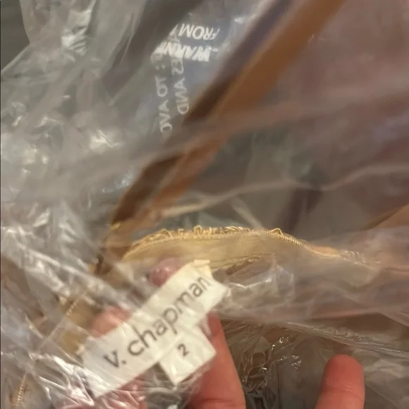 V. Chapman Desert Tan Layered Dress - Picture 10 of 12